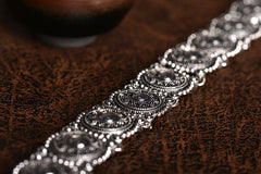 Boho Collar Choker Silver Necklace