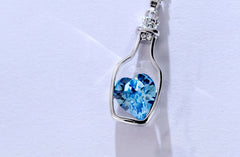 Love Drift Bottle Pendant Necklace