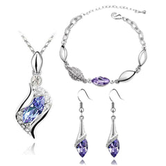 Austrian Crystal Drop Jewelry Set