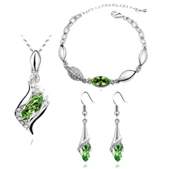 Austrian Crystal Drop Jewelry Set