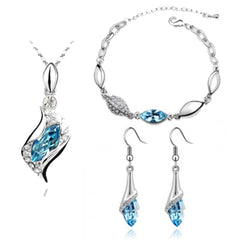 Austrian Crystal Drop Jewelry Set