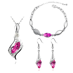 Austrian Crystal Drop Jewelry Set