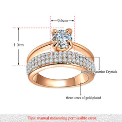 Austrian Crystal Environmental Micro-Inserted Ring