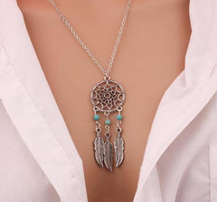 Bohemia Dream Catcher Pendant Chain Necklace