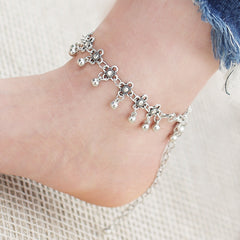 Bohemian Flower Chain Anklet