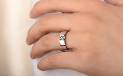 Arrows CZ Diamond Lovers Promise Ring