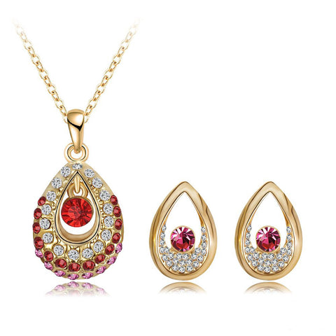 Austrian Crystal Pendant/Earrings Set