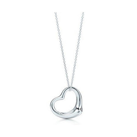 Silver Plated Heart Pendant Necklace