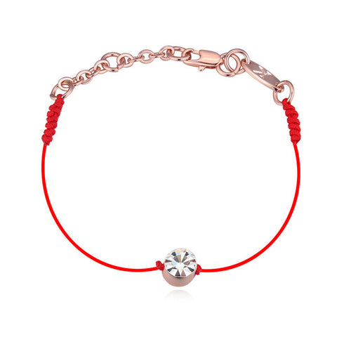 Thin Red Thread String Rope Charm Bracelet