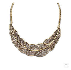 Statement Collar Chain Zinc Alloy Pendant Necklace